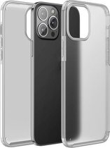 Vierhoekige schokbestendige TPU + pc-beschermhoes voor iPhone 13 Pro Max (doorschijnend)