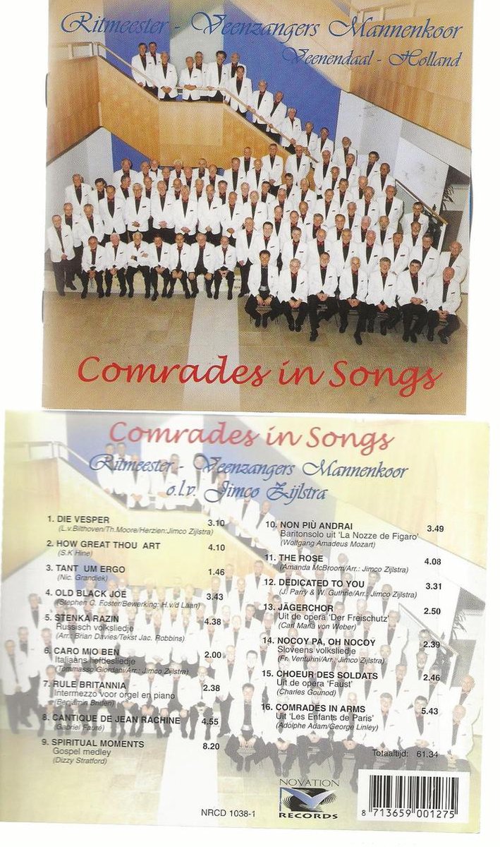 COMRADES IN SONGS - RITMEESTER MANNENKOOR