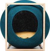 The Peacock Cube Wood Edition - Meyou Paris. Lit pour chat de Luxe design français