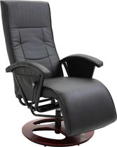 Draaibare Fauteuil zwart kunstleer