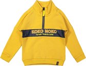 Koko Noko jongens sweater met rits Ochre