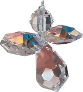 Geluksengel mini vervaardigd van Asfour kristallen AB ( Geluks engel , Beschermengel , Raamhanger , Raamkristal )