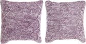 Kussen DKD Home Decor Polyester Katoen Mauve (2 pcs) (45 x 10 x 45 cm)