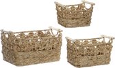 Basket spelset DKD Home Decor Vezel Boho Zeegras (3 pcs)