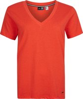 O'Neill T-Shirt Women Essential V-Neck Ss T-Shirt White Melee Xl - White Melee 60% Katoen, 40% Polyester V-Neck