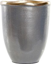 Vaas DKD Home Decor Ziverachtig Aluminium (16 x 16 x 19 cm)