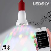 Ledoly - Veelkleurige Bluetooth Ledbubbel met Luidspreker / Speaker - LED Lamp E27 - Afstandsbediening