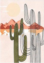 Schilderij Cactus (145 x 105 x 4 cm)