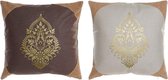 Kussen DKD Home Decor Gebloemd Polyester (2 pcs) (45 x 10 x 45 cm)