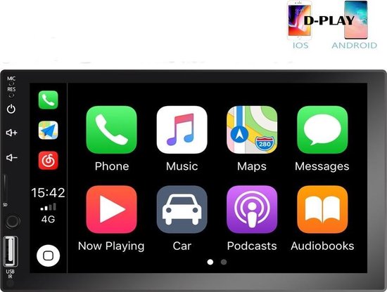 Autoradio Bluetooth à Écran Tactile Double Din avec Télécommande - 7