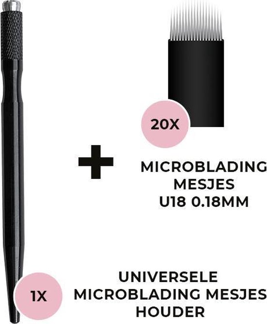 Porte-lame Microblading Universel + Lames Microblading U18 0.18mm (20pcs) -  MicroBrows... | bol.com