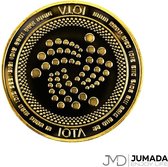 Jumada's Iota Cryptomunt Souvenir - Coin - Munten - Verzamelaars Munt - RVS - Goudkleurig