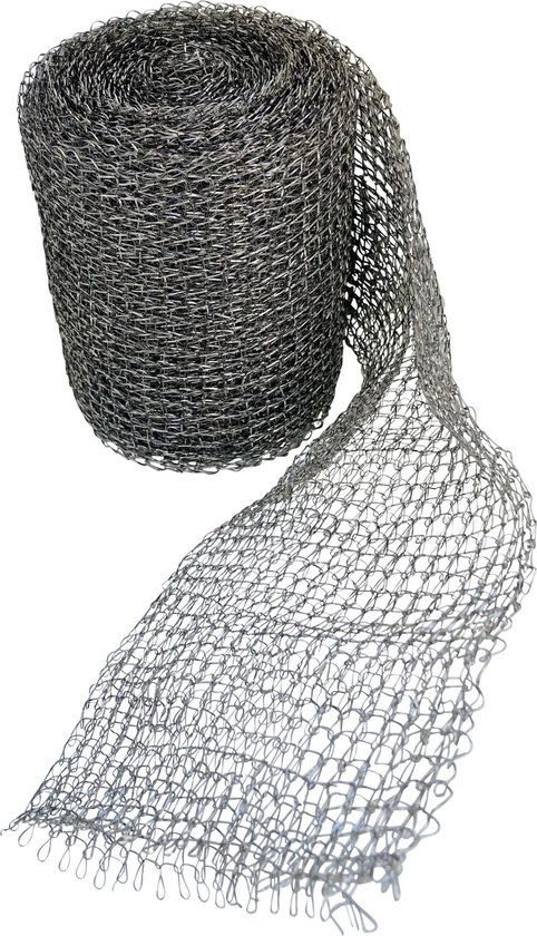 PestiWire tegen Wespen - RVS wering gaas - 10 meter lang 9 cm breed - muizengaas - tegen muizen - tegen ratten - tegen ongedierte
