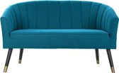 Sofa DKD Home Decor Groen Polyester Berken Glam (124 x 73 x 78 cm)
