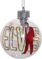 Elvis Presley Led Glazen Bal Kerst Ornament