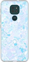Smartphonebooster Telefoonhoesje - Back Cover - Geschikt Voor Motorola Moto G9 Play - Blue En Blue