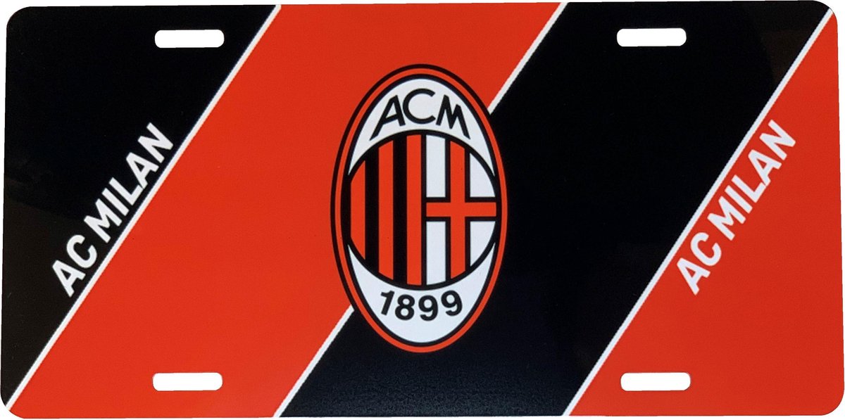 AC Milan plaat - sign - 30 x 15 cm
