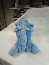 Blauwe olifant - grote zachte pluche knuffel - baby en kind - kraamcadeau - meisje - babyshower kraamkado - knuffelvriend om te slapen-knuffelbeer-olifant-giraf-- super zacht en super lief XXL! - 65 cm - origineel cadeau - kussen + knuffeldier