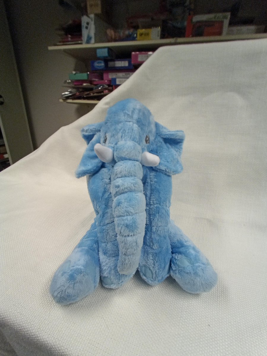 Afbeelding van product VDTOYS  Knuffel olifant, 65 cm (en d'as wel een grote!) kleur: blauw super zacht en super lief XXL! - origineel cadeau - kussen + knuffeldier