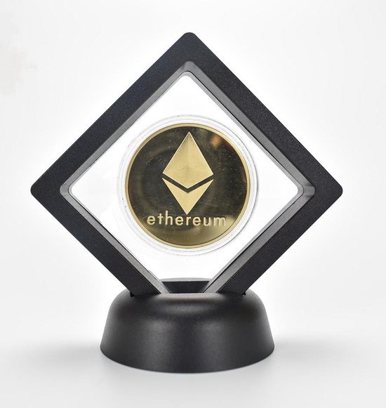 Ethereum Standaard - Crypto - Cryptocurrency - Cryptovaluta - Munt - Wallet - Cadeau - 11x11cm - Ethereum - Eth