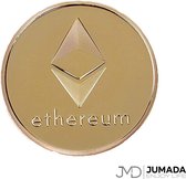 Jumada's Ethereum Cryptomunt Souvenir - Coin - Munten - RVS - Goudkleurig