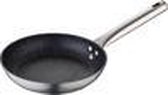 FRYPAN 24X4.5CM Aluminium Gesmede Inductie Neon Zilver SG