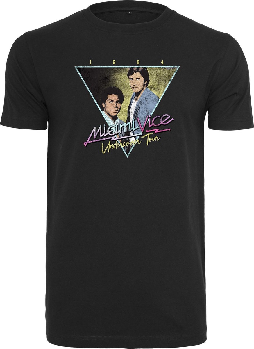 Nieuw Heren T-Shirt - Casual - Modern - Legendary - Icon - Miami Vice Retro Logo Tee