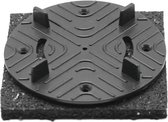 Rubbergranulaat tegeldrager RC 14 + bovenplaat CI3/4T prijs per stuk, min. afname 50 stuks.