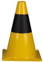 Pion - Verkeerskegels - Verkeerspion - Afbakeningskegels - 30 cm - Geel/zwart - Able & Borret