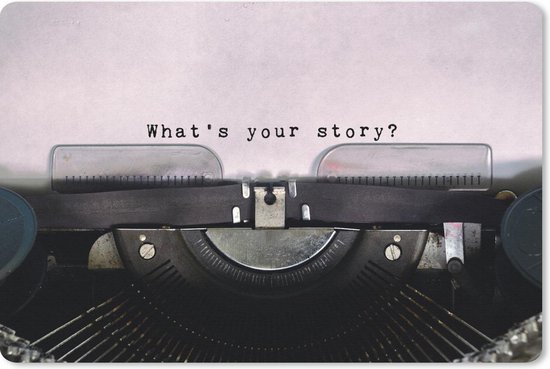 Tapis de souris 27 x 18 cm - Machine à écrire - Papier - Vintage - Citation - Tapis de souris