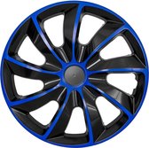 13 "NRM QUAD BICOLOR BLAUW ZWART / Wieldoppen