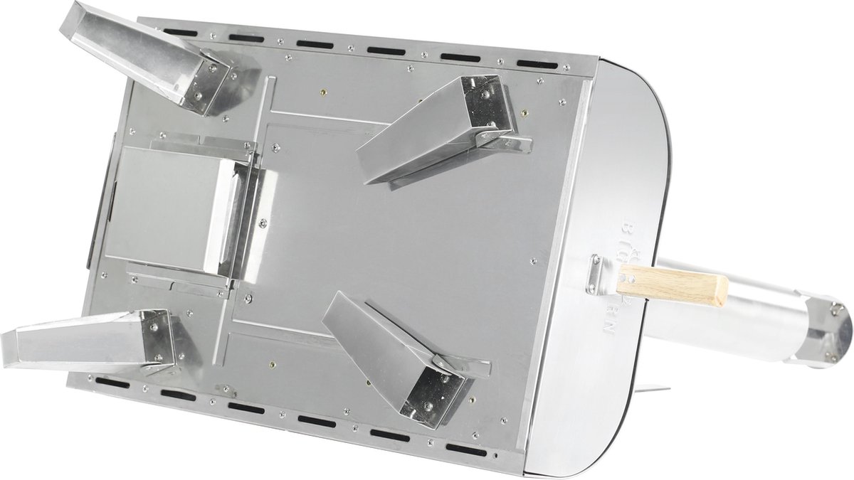 BIGHORN Pizza Pellet Oven - Pizza oven voor Buiten - Pizzaoven Draagbaar - Opvouwbaar - RVS - 15KG - 460° – foto 4