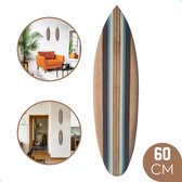 Tidez Surfplank Decoratie - Houten Surfplank - Surfboard Decoratie - Bluebird 60cm