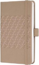 Sigel - notitieboek - Jolie Impress - A6 - hardcover - 174 pagina's - lijn - 80 grams papier - desert brown - SI-JN200