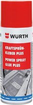 Wurth High Strength Spray Glue Plus 400ml - Spray Glue - Spray Glue - Colle de Colle de contact avec une adhérence instantanée élevée et une résistance élevée à la chaleur