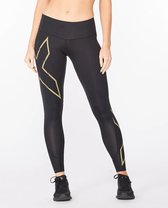 2XU Light Speed Mid-Rise Compression Long Tight Dames Black/Gold