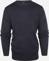 Steppin' Out MannenTrui Cotton Cashmere Rneck Blauw Katoen Maat: S