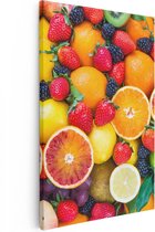 Artaza Peinture sur Toile Fond de Fruits Colorés - 80x120 - Groot - Photo sur Toile - Impression sur Toile