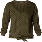 IVY BEAU Perla Trui - Dark Olive - maat 46