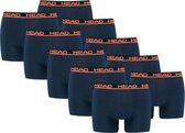 HEAD boxershorts Basic Blue/Orange- 10-Pack Donkerblauwe heren boxershorts - Maat XL