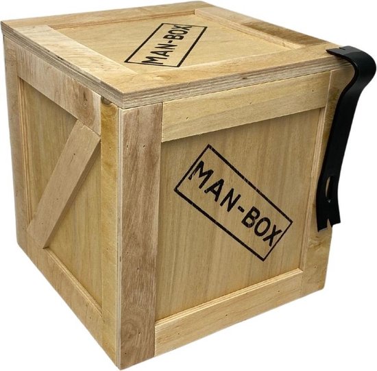 Man-Box met breekijzer - Losse box - Geschenkdoos - Cadeaudoos - Mannen Cadeautjes - Cadeau Voor Man - Cadeauverpakking Met Breekijzer - Mannen Cadeaupakket - ook geschikt als kerstpakket ipv kartonnen doos - GRATIS PERSOONLIJK KAARTJE