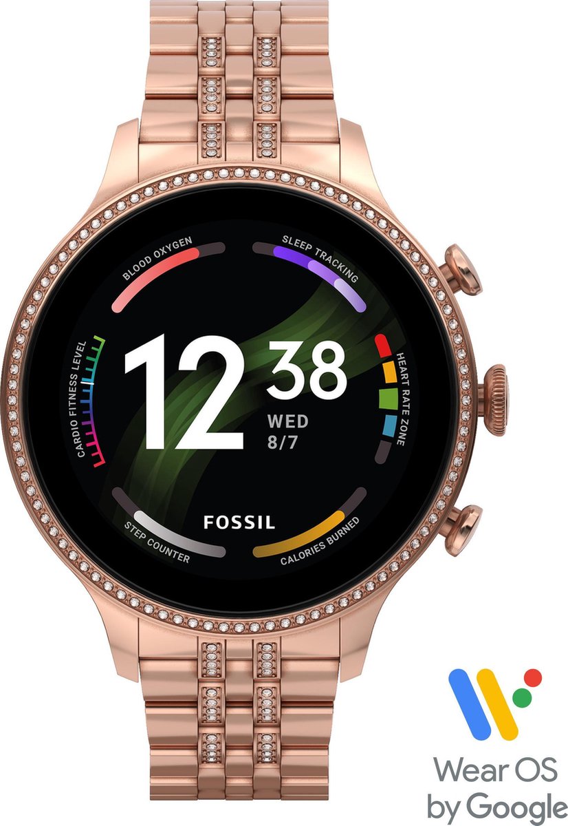 Fossil FTW6077 smartwatche et montre de sport 3,25 cm (1.28") AMOLED 42 mm  Or rose | bol.com