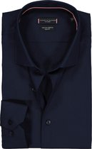 Tommy Hilfiger Core stretch slim fit overhemd - donkerblauw - Strijkvriendelijk - Boordmaat: 42