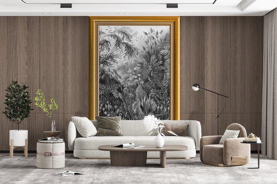 Papier Peint - Papiers Papier peint photo Art - Peintre - Or - Cadre - Largeur 160 cm x Hauteur 240 cm