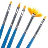 Ramo nail art set Blauw - nail art tools - gel - one stroke-5 stuks