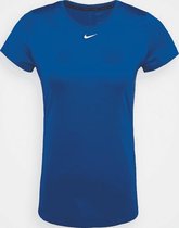 Nike Sportshirt DryFit Slim Fit - Dames - Blauw - Maat XL