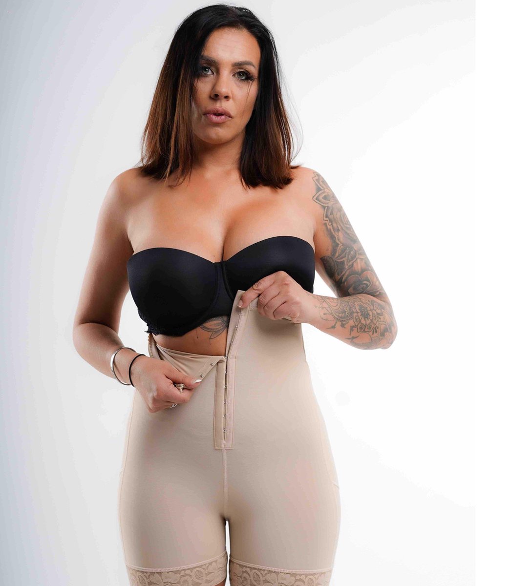 Bella Fit™ Valentina - afslank body shapewear met haakjes - zonder  schouderbandjes