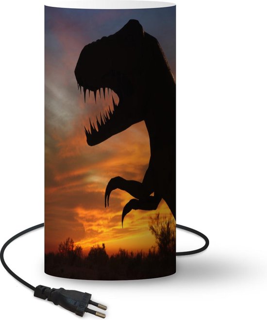 Lampe Dinosaurus - Silhouette de dinosaure au coucher du soleil - 33 cm de  haut - Ø16... | bol.com