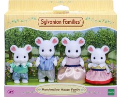 foto van Sylvanian Families 5308 familie marshmellow muis- 4 fluweelzachte speelfiguren