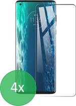 Geschikt Voor: Motorola Edge - 4x Screenprotector - screen protector - glas - bescherm - beschermglas